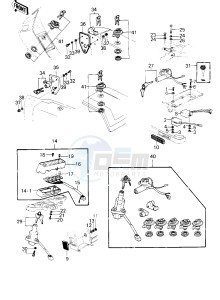 KZ 1300 B [B2] drawing IGNITION SWITCH_LOCKS_REFLECTORS