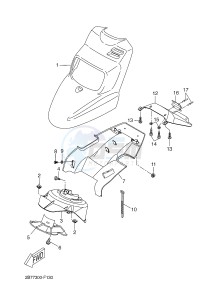 CW50 BW'S (5WWP) drawing FRONT FENDER