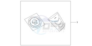 CBR600RA9 Europe Direct - (ED / ABS) drawing TANKPAD / FUEL LID COVER