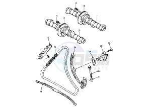 XJ S DIVERSION 600 drawing CAMSHAFT -CHAIN