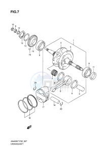 AN400Z ABS BURGMAN EU-UK drawing CRANKSHAFT