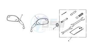 QUAD LANDER 300S drawing MIRRORS L / R