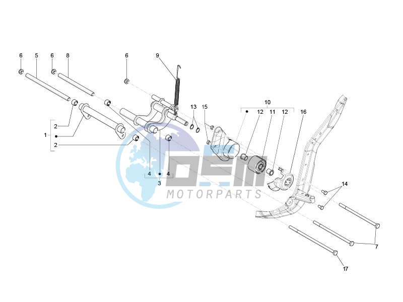 Swinging arm