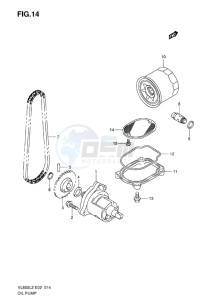 VL800 INTRUDER EU drawing OIL PUMP