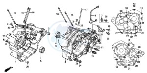 NV600C drawing CRANKCASE