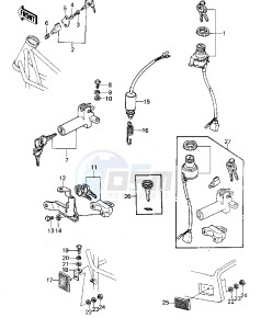 KZ 1000 A [KZ1000] (A3-A4) [KZ1000] drawing IGNITION SWITCH_LOCKS_REFLECTORS -- 79-80 A3_A3A_A4- -