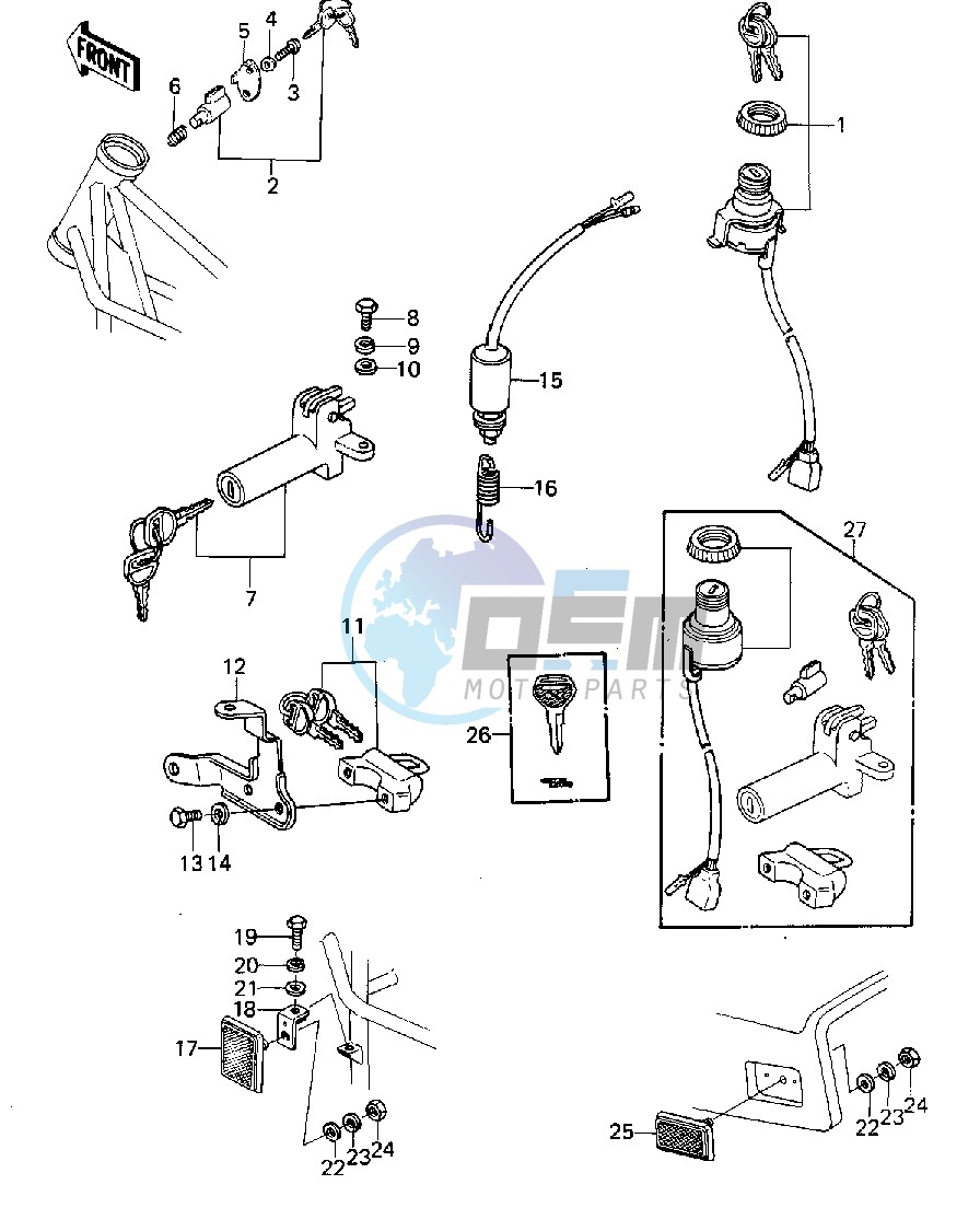 IGNITION SWITCH_LOCKS_REFLECTORS -- 79-80 A3_A3A_A4- -