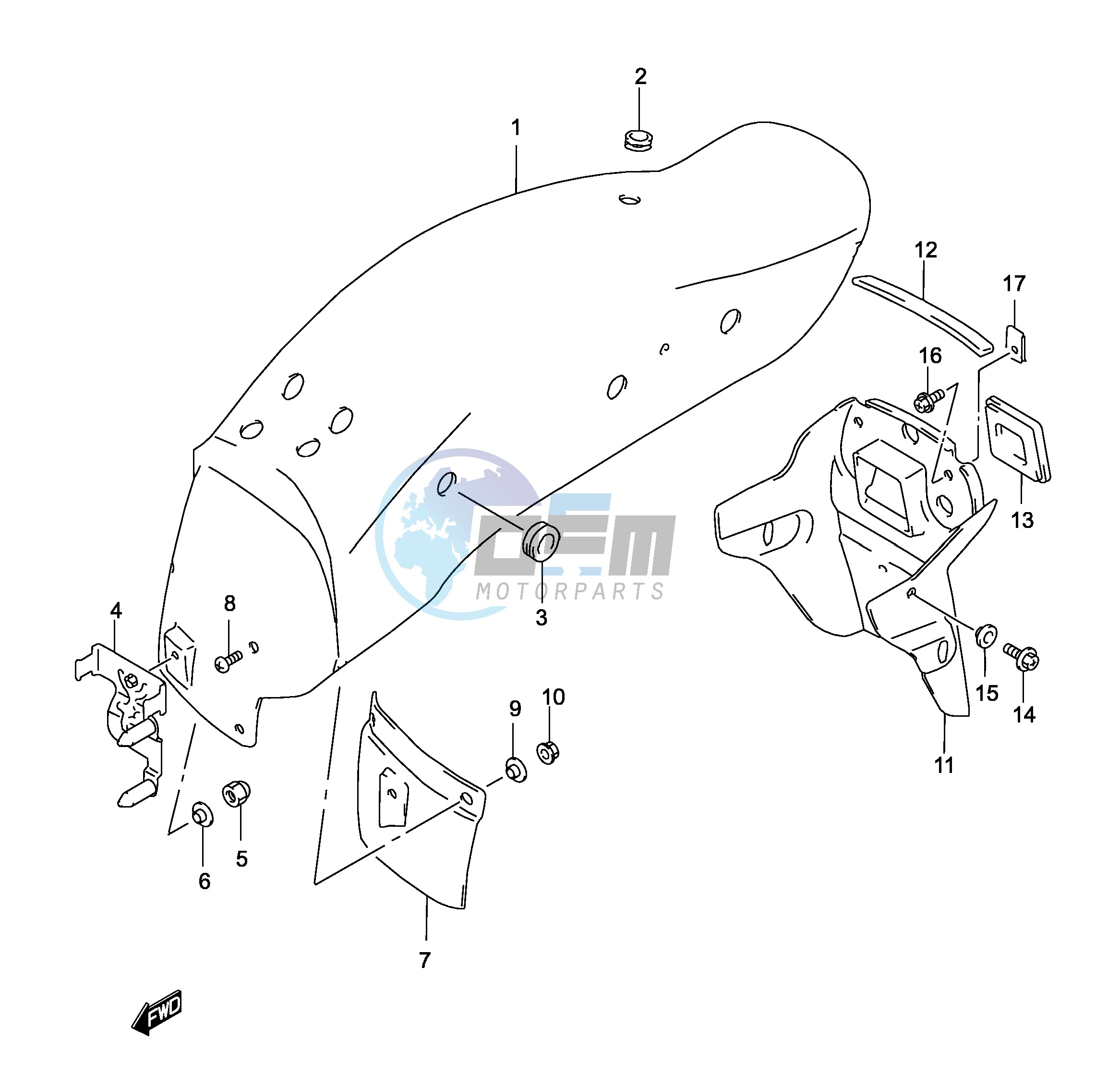 REAR FENDER (MODEL K3)