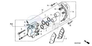 VT750C9 Ireland - (EK / MME) drawing FRONT BRAKE CALIPER