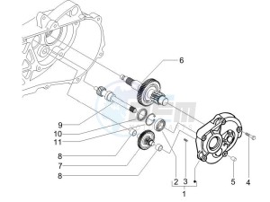 Zip 100 4T 2006-2010 drawing Reduction unit