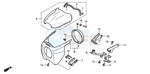 VF750C drawing BIKINI COWL