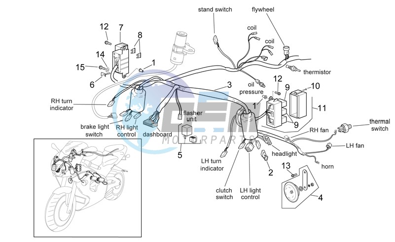 Front electrical system