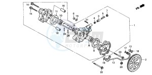 NX650 500 DOMINATOR drawing OIL PUMP