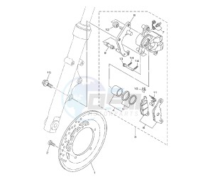 YBR 125 drawing FRONT BRAKE CALIPER