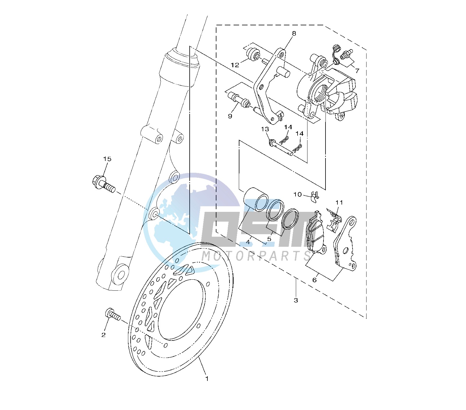 FRONT BRAKE CALIPER