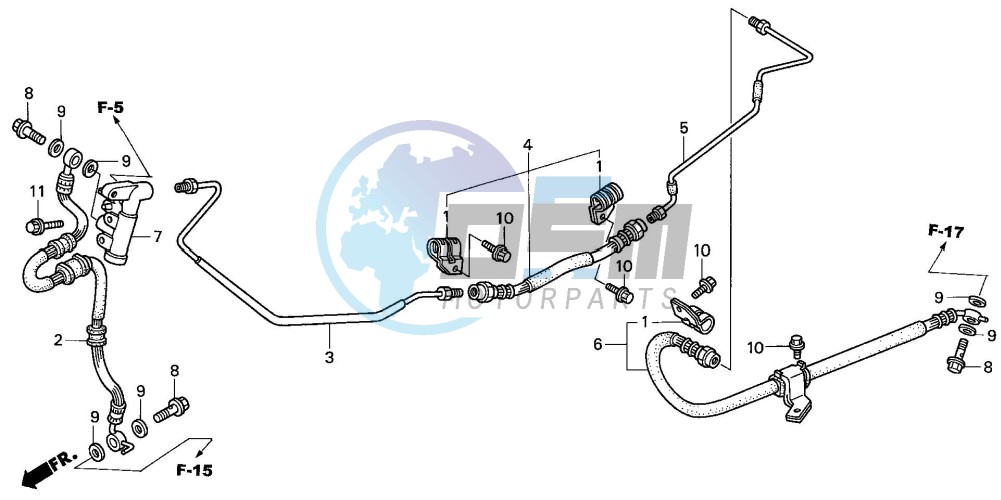 REAR BRAKE PIPE