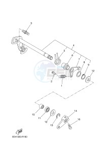 XSR700 (B341 B341 B341) drawing SHIFT SHAFT