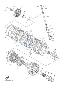 YZF-R1 998 R1 (1KBJ 1KBK) drawing CLUTCH