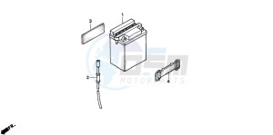 CG125 drawing BATTERY