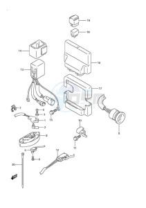 DF 250 drawing PTT Switch/Engine Control Unit (DF 250S)