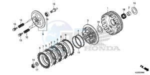 CRF250LAH CRF250LA ED drawing CLUTCH