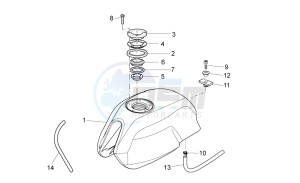 V7 Stone 750 drawing Fuel tank