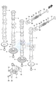 DF 350A drawing Camshaft