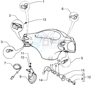 ET4 125 drawing Handlebar switches