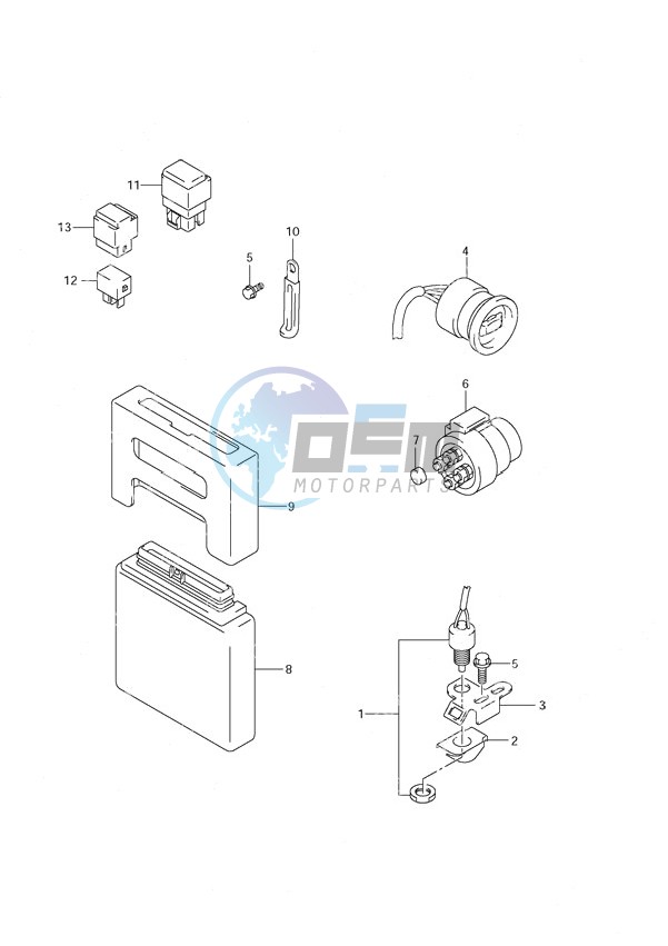 PTT Switch Engine Control Unit (2002 & 2003)