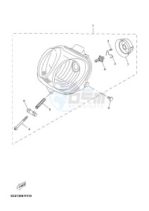 YN50FM NEO'S 4 (2CG4 2CG4) drawing HEADLIGHT