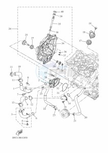 XTZ690 TENERE 700 (BFF2) drawing WATER PUMP