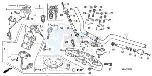 CBF1000SA France - (F / ABS CMF) drawing HANDLE PIPE/TOP BRIDGE