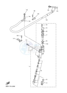 YZ250F (1SME 1SMJ 1SMK 1SML) drawing REAR MASTER CYLINDER