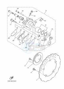 MT-07 ABS MTN690-U (B8M2) drawing REAR BRAKE CALIPER