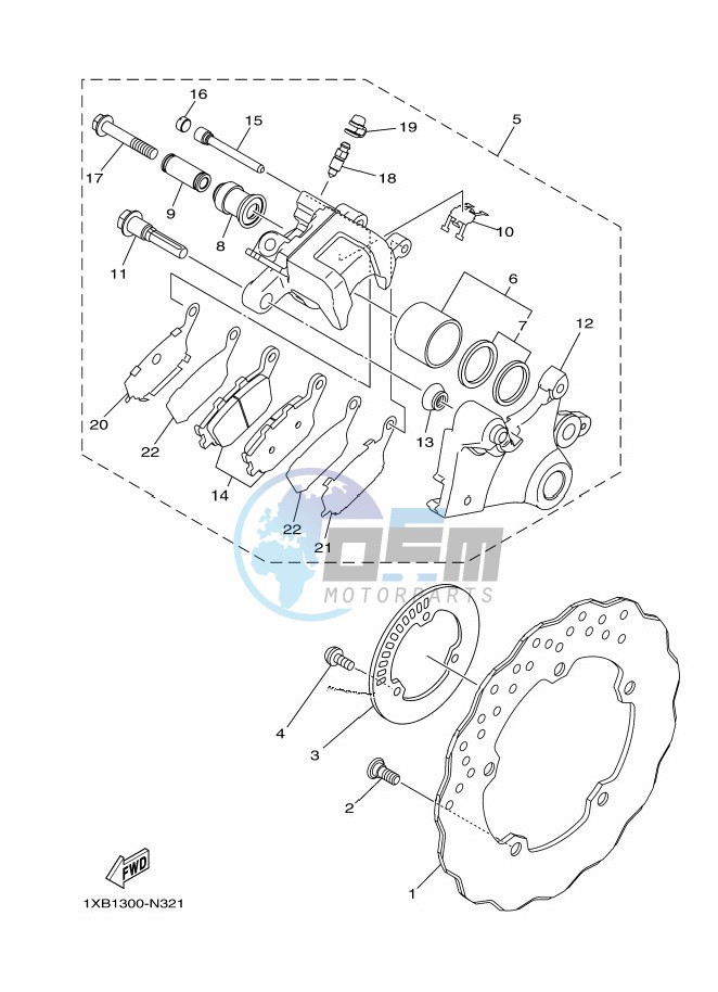 REAR BRAKE CALIPER