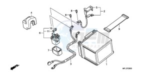 CBR1000RRA France - (F / CMF HRC) drawing BATTERY (CBR1000RR)