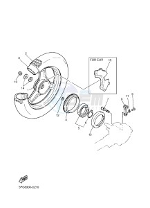 PW50 (2SA7 2SA8 2SA9) drawing REAR WHEEL