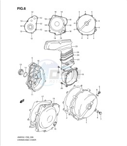 AN650 drawing CRANKCASE COVER