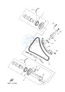 YXE700ES YXE70WPSG WOLVERINE R (BN54) drawing CAMSHAFT & CHAIN