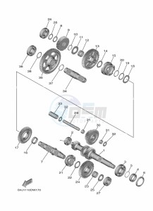 YXE1000EW YX10EPAM (B4M5) drawing TRANSMISSION