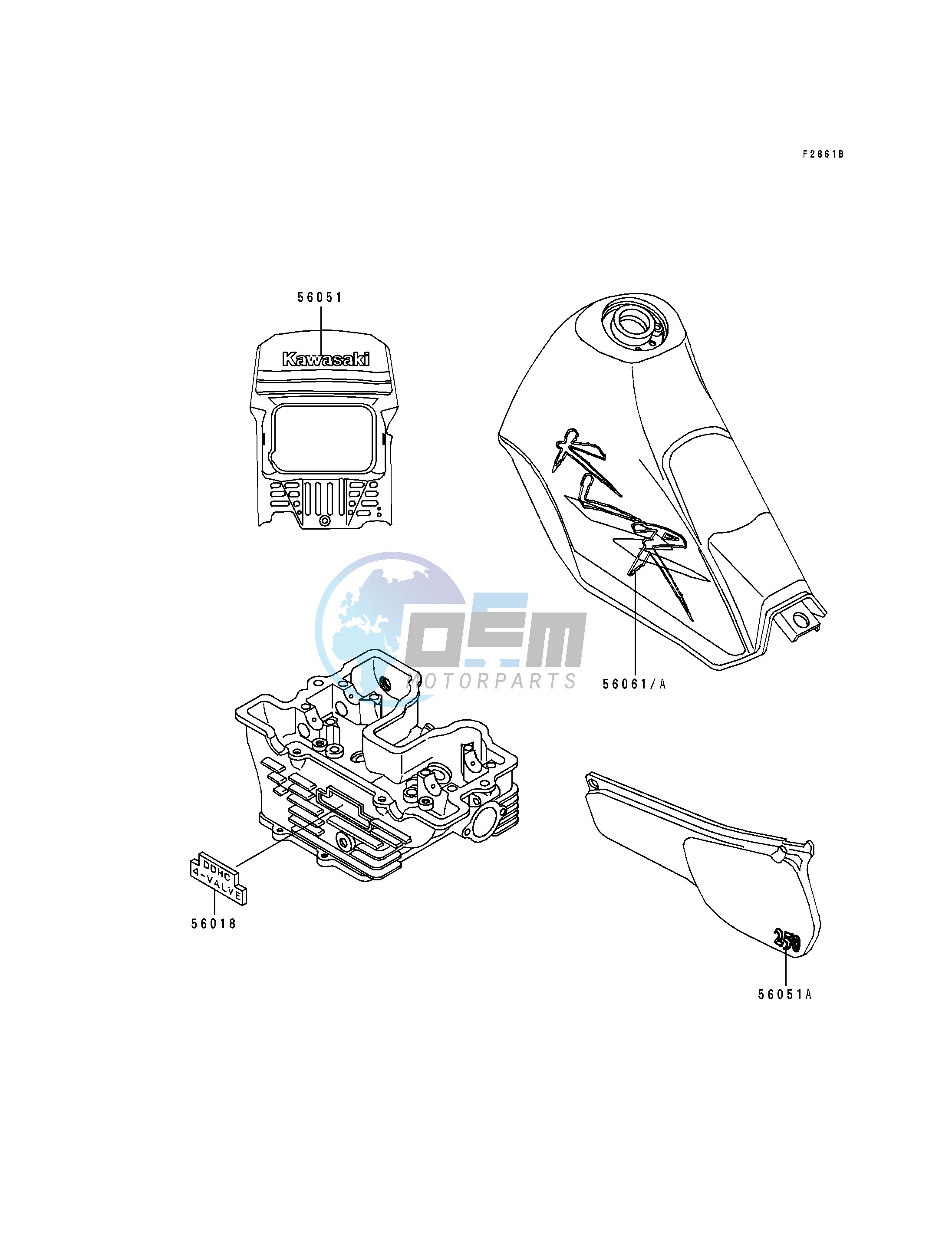 DECALS-- KL250-D14- -