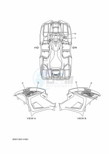 YFM450FWBD KODIAK 450 EPS (BEY2) drawing GRAPHICS