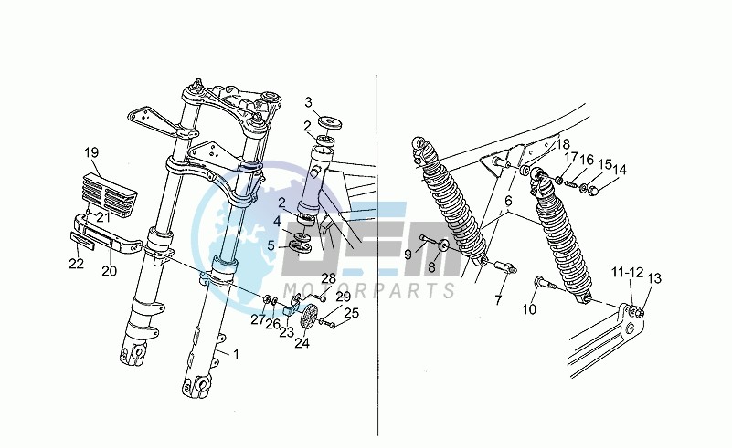 Front/rear shock absorber