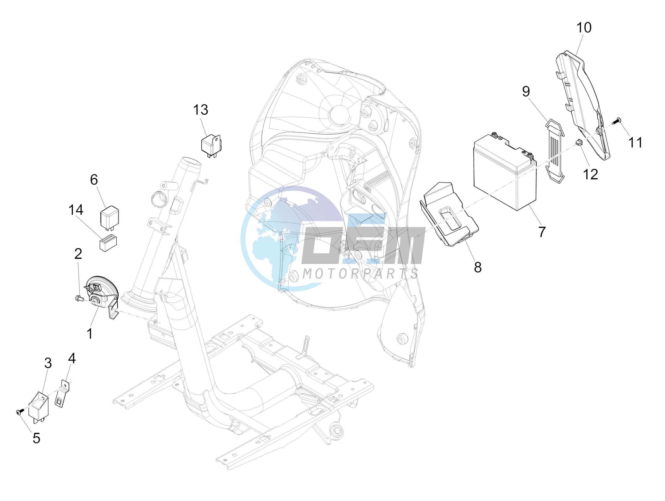 Remote control switches - Battery - Horn