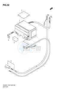 AN400 (E03) Burgman drawing BATTERY (AN400L1 E3)