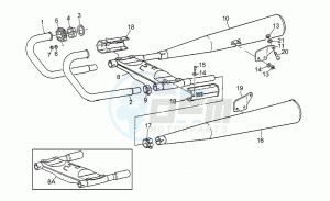 Strada 1000 drawing Exhaust unit