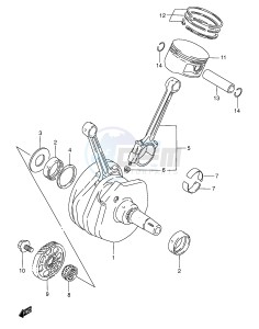 VL1500 (E2) drawing CRANKSHAFT