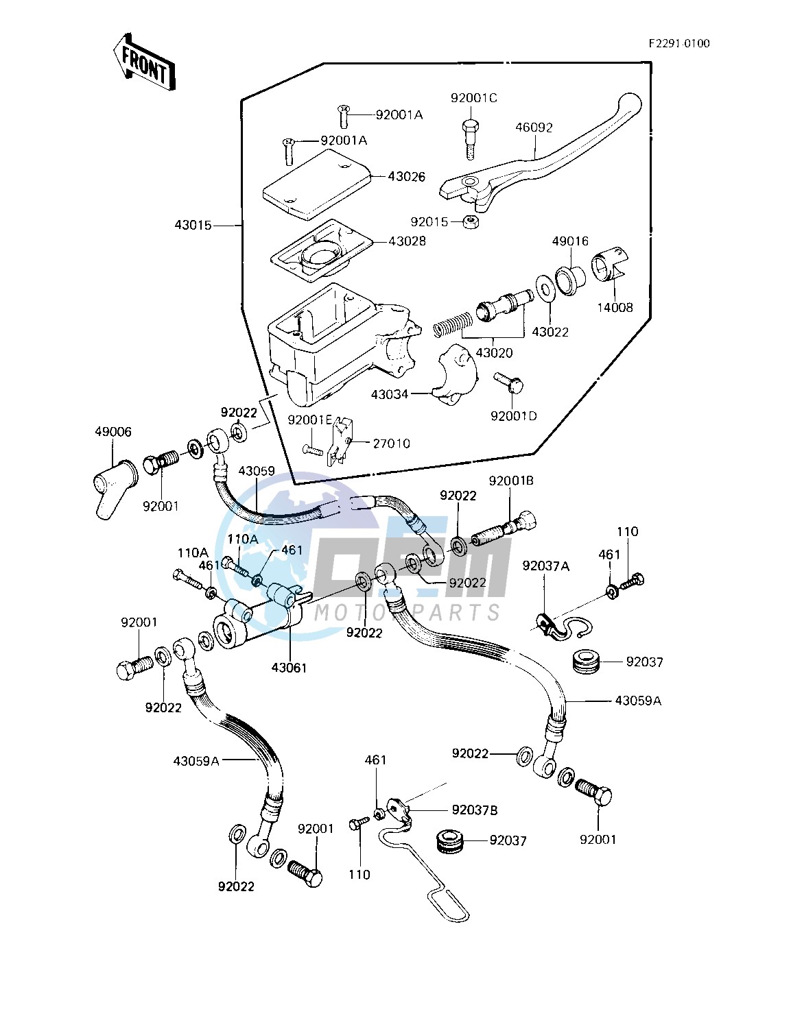 FRONT MASTER CYLINDER