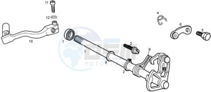 RCR 50 drawing Selector shaft