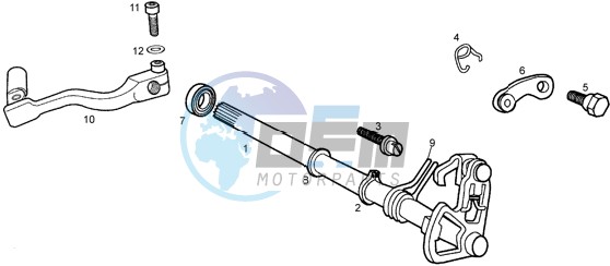 Selector shaft